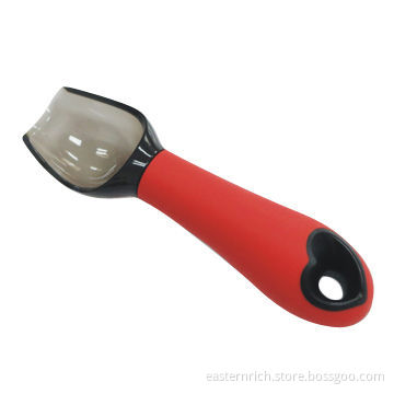 New design PP + SS Ice Cream Spoon with TPR Handle